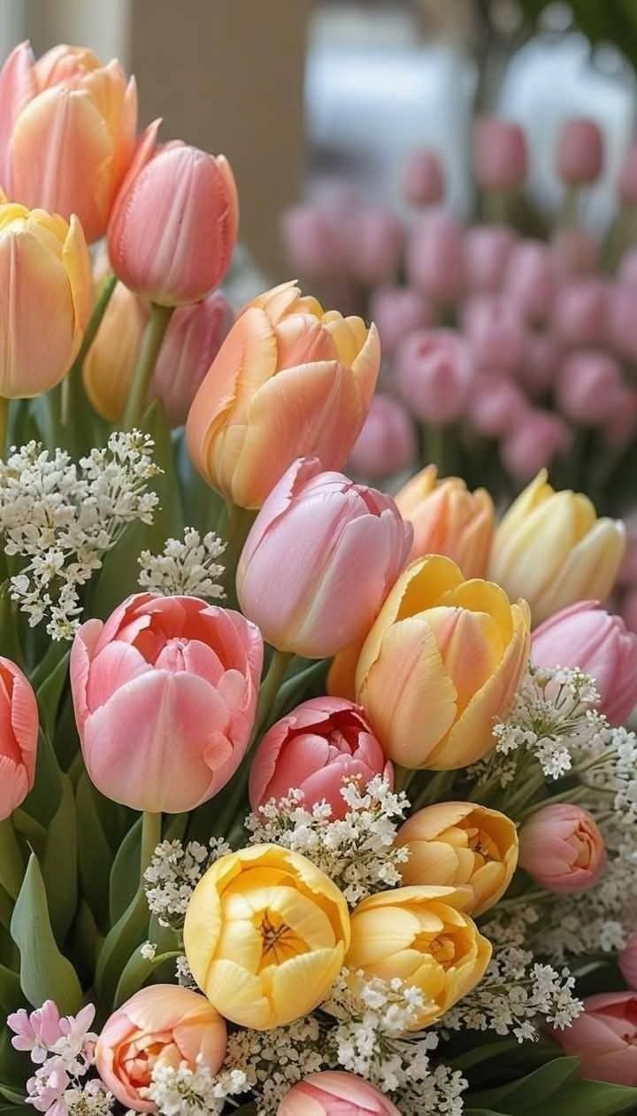 Пусть март подарит нам цветы